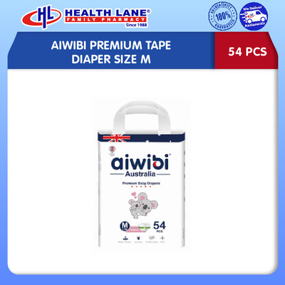 AIWIBI DIAPERS TAPE (54'S) (LARGE PACK) - M